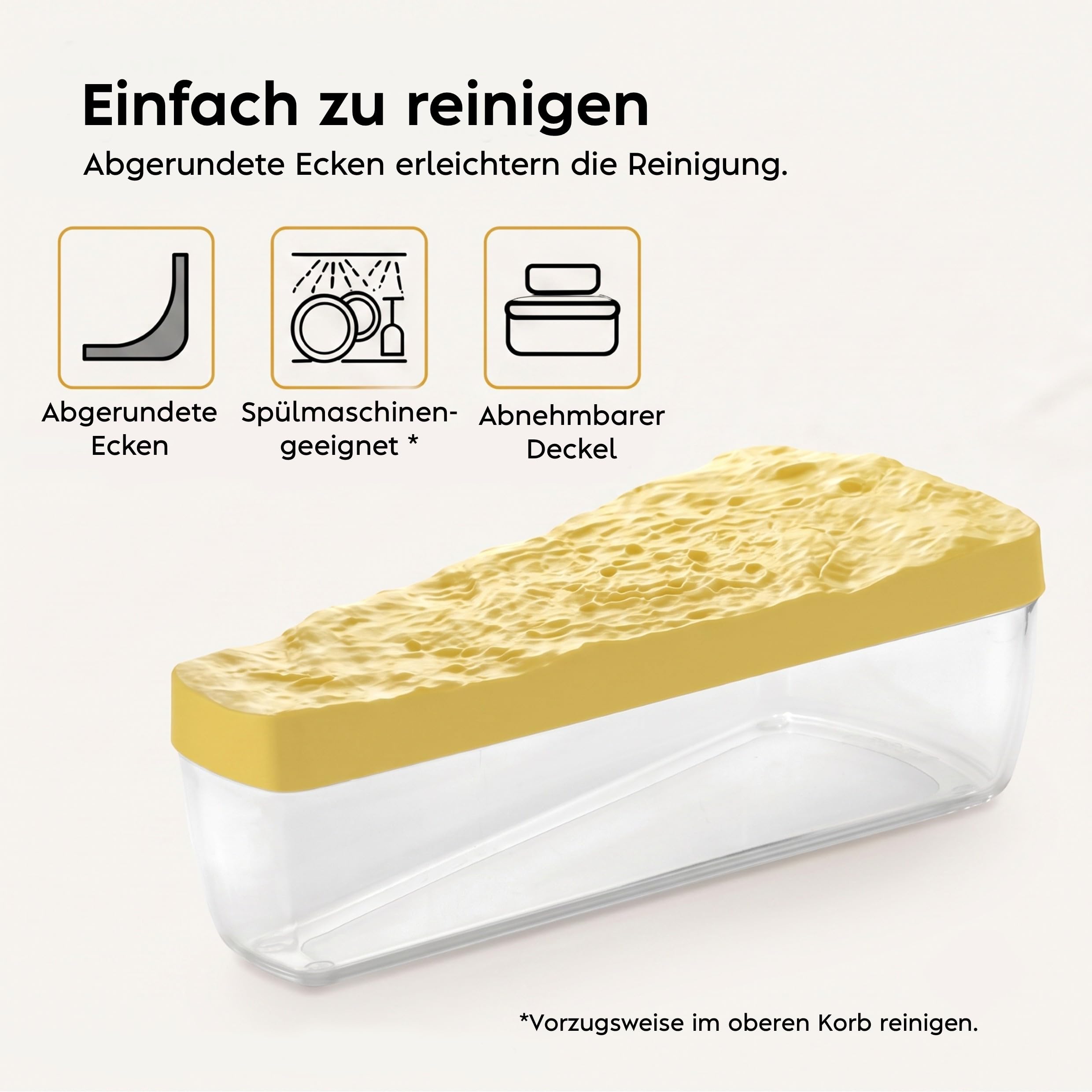 Snips Parmesan-Käse-Sparer, 0% BPA Kunstoff, 0.9 Liter - Made in Italy