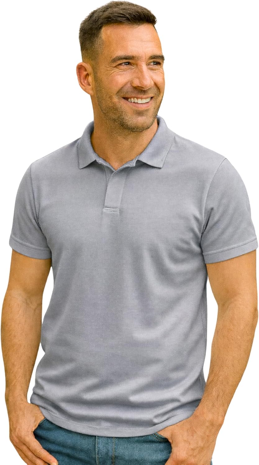 المميز تيشرت بولو للرجال من اسطنبول موديل، تيشرت بولو بأكمام قصيرة وقصة عادية، مصنوع من مزيج القطن الناعم، ملابس عصرية وأنيقة - 2026