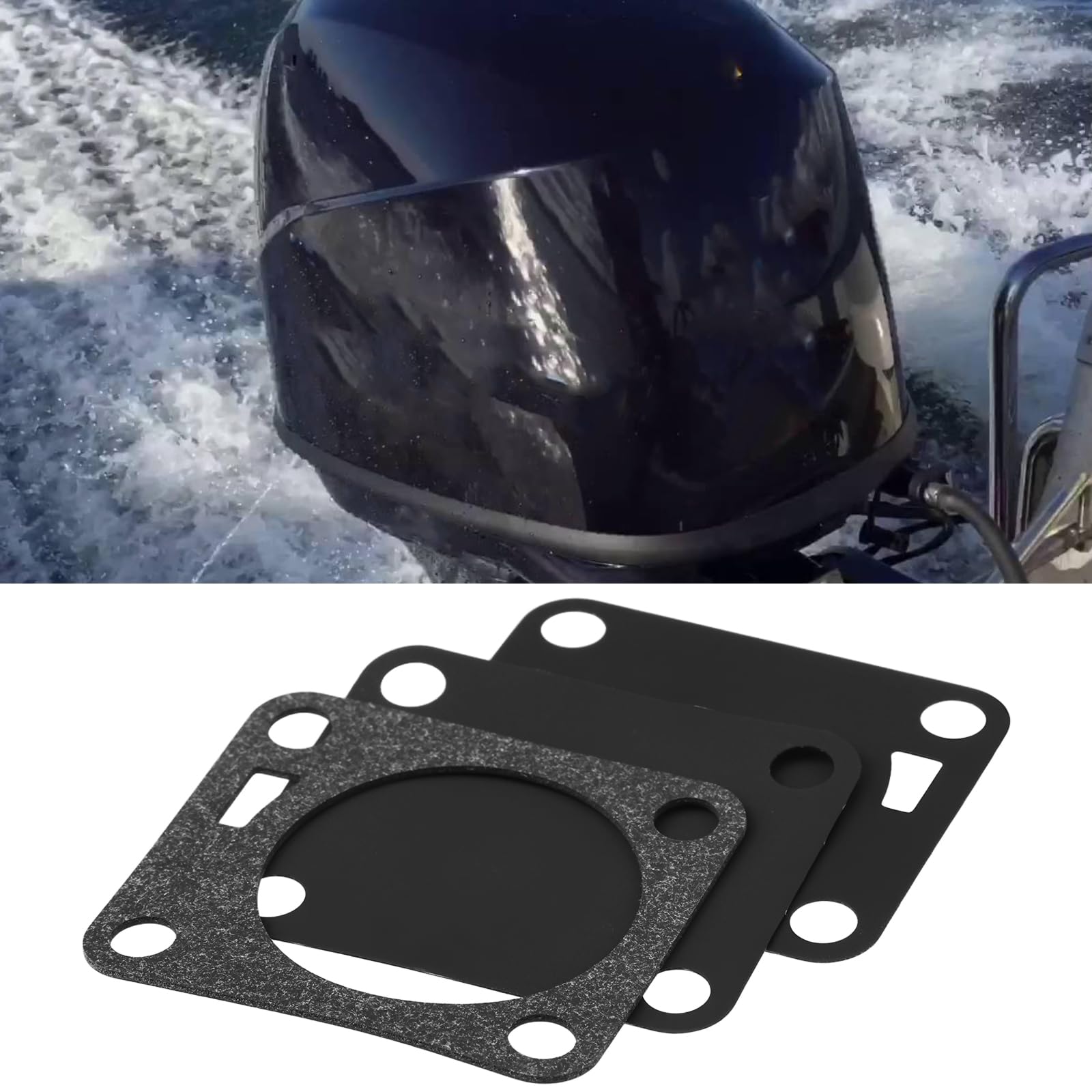 3 juntas de diafragmas de bomba de combustible fueraborda de 2 tiempos 350-04005-0 compatibles con Tohatsu 9.9HP-50HP