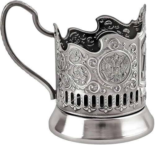 Miniatura 2 de Puentes de San Petersburgo Beber Vaso de té Podstakannik. Latón, Niquelado