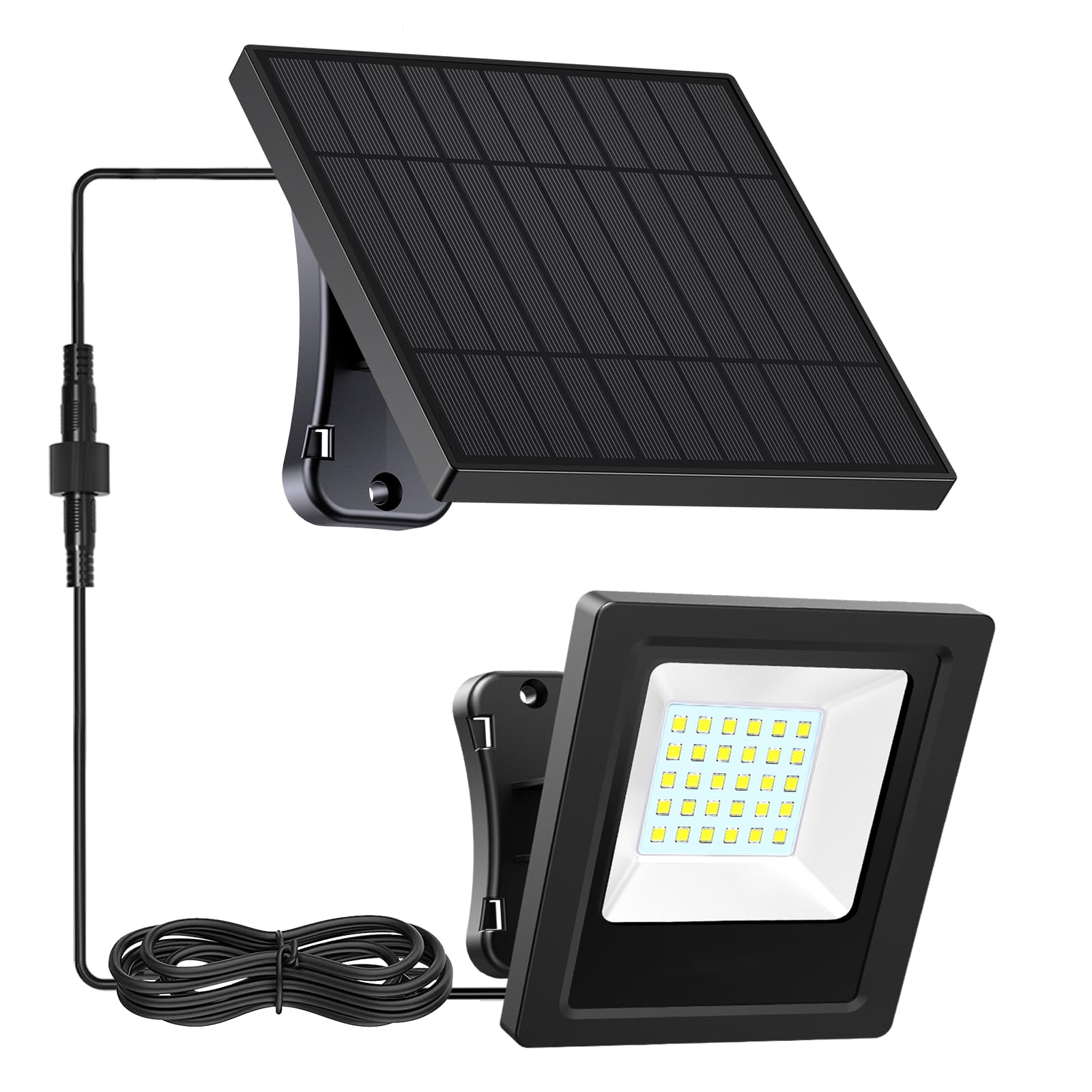 Solarleuchten für den Außenbereich, Solar-Flutlichter, IP65, wasserdicht, Dämmerung bis Morgendämmerung, automatisches Ein-/Ausschalten, hellweiß, Hof, Terrasse Pool