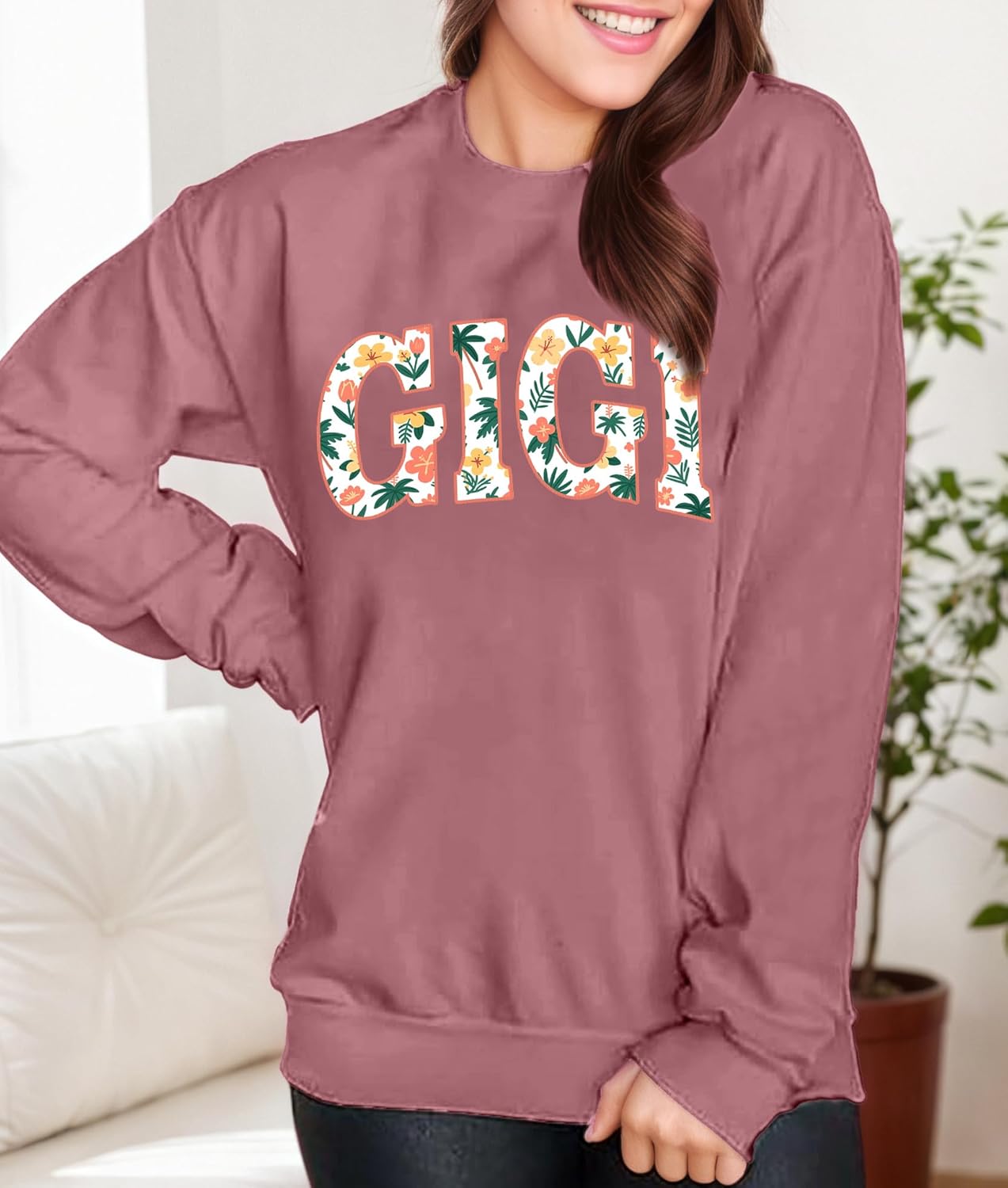 Grandma Sweatshirts for Women Nana Graphic Long Sleeve Shirts Gigi Fall Crewneck Pullover Gift Tops - Image 3