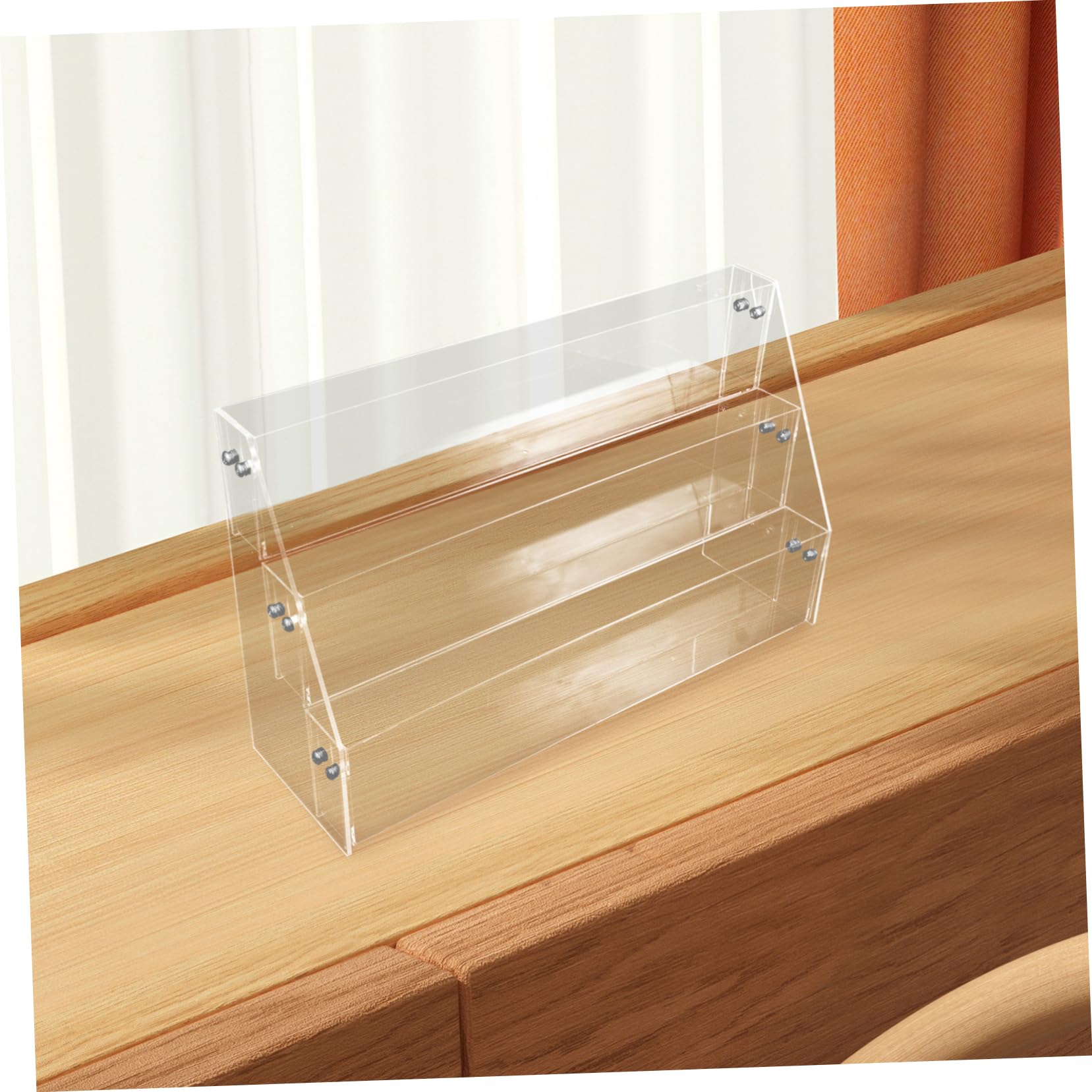 IMIKEYA Expositor de Pegatinas Transparente Soporte para Folletos Organizador de Pegatinas para Oficina y Hogar Expositor de Sobremesa
