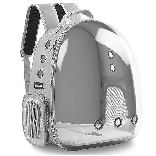 BEIKOTT Mochila para gatos, mochila para perro, mochila de burbujas para mascotas para gatos pequeños
