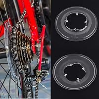 Vista 3 de Protector de volante de bicicleta, protector de radios de rueda libre, diseño de 4 garras, cubiertas transparentes para radios de bicicleta