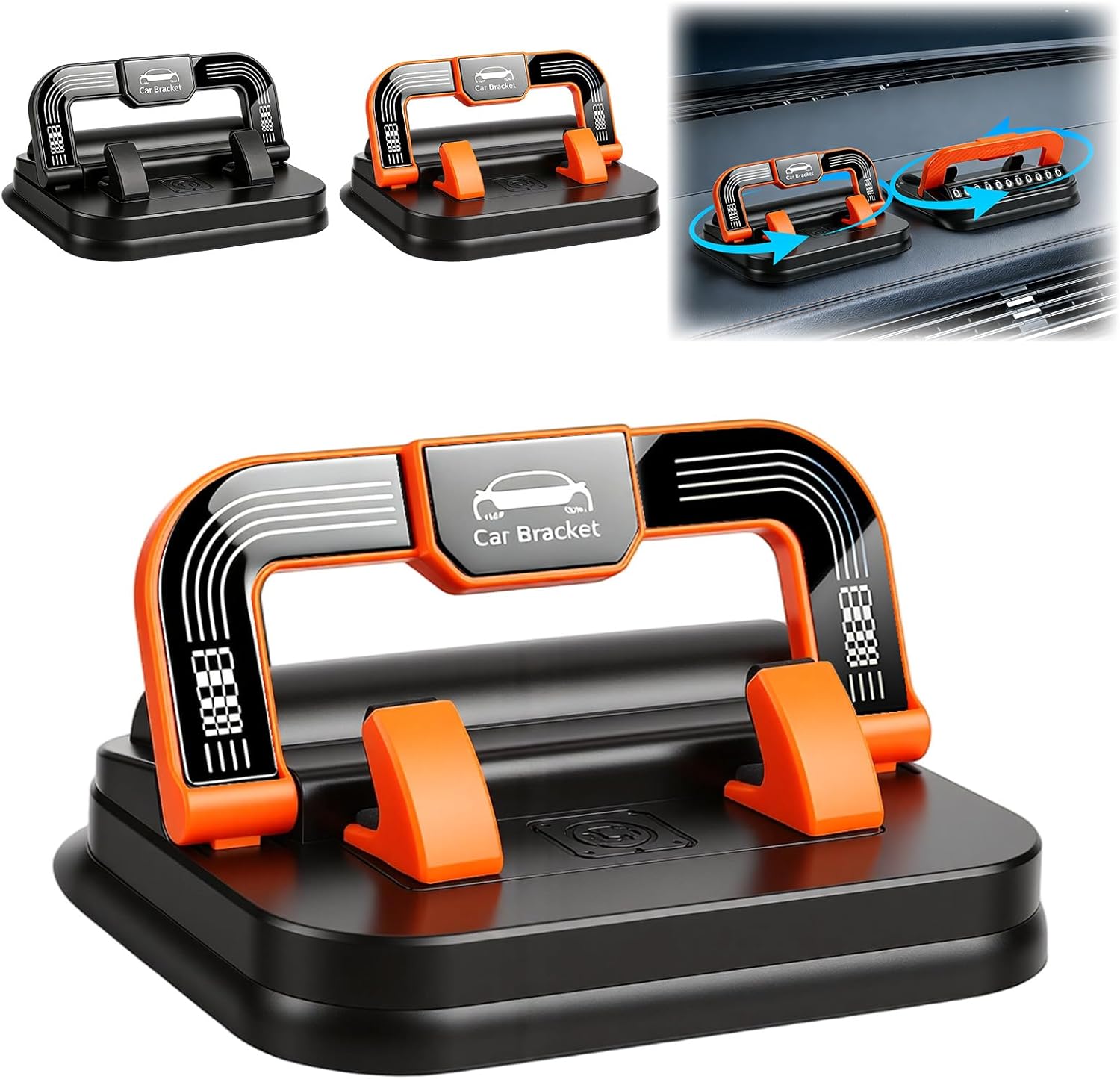 Soporte para teléfono de automóvil, soporte para teléfono de tablero de instrumentos de 360, adecuado para tablero de instrumentos de navegación del