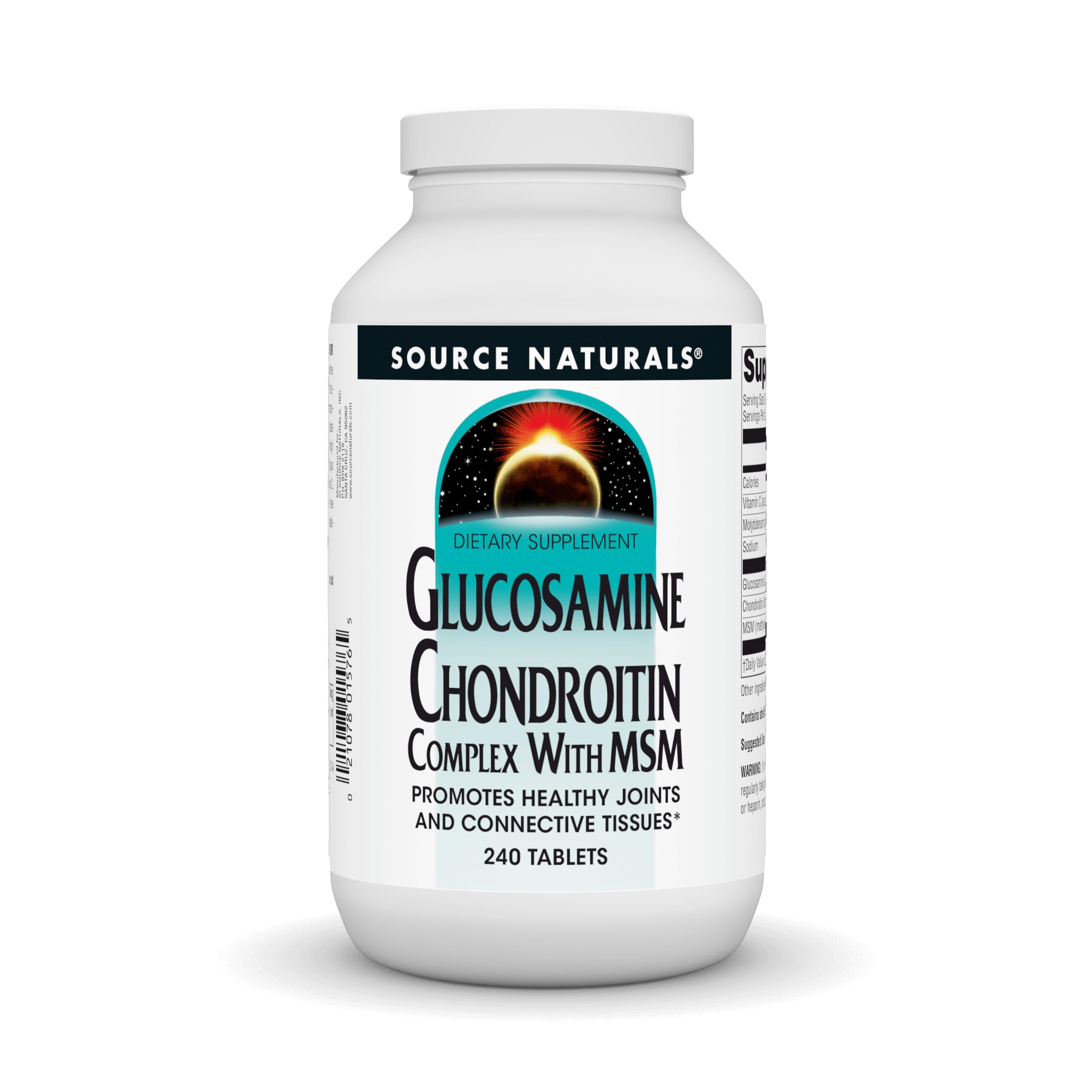 - Glucosamine Chondroitin Complex with MSM, Promotes Healthy Joints and Connective Tossues* - 240 Tablets