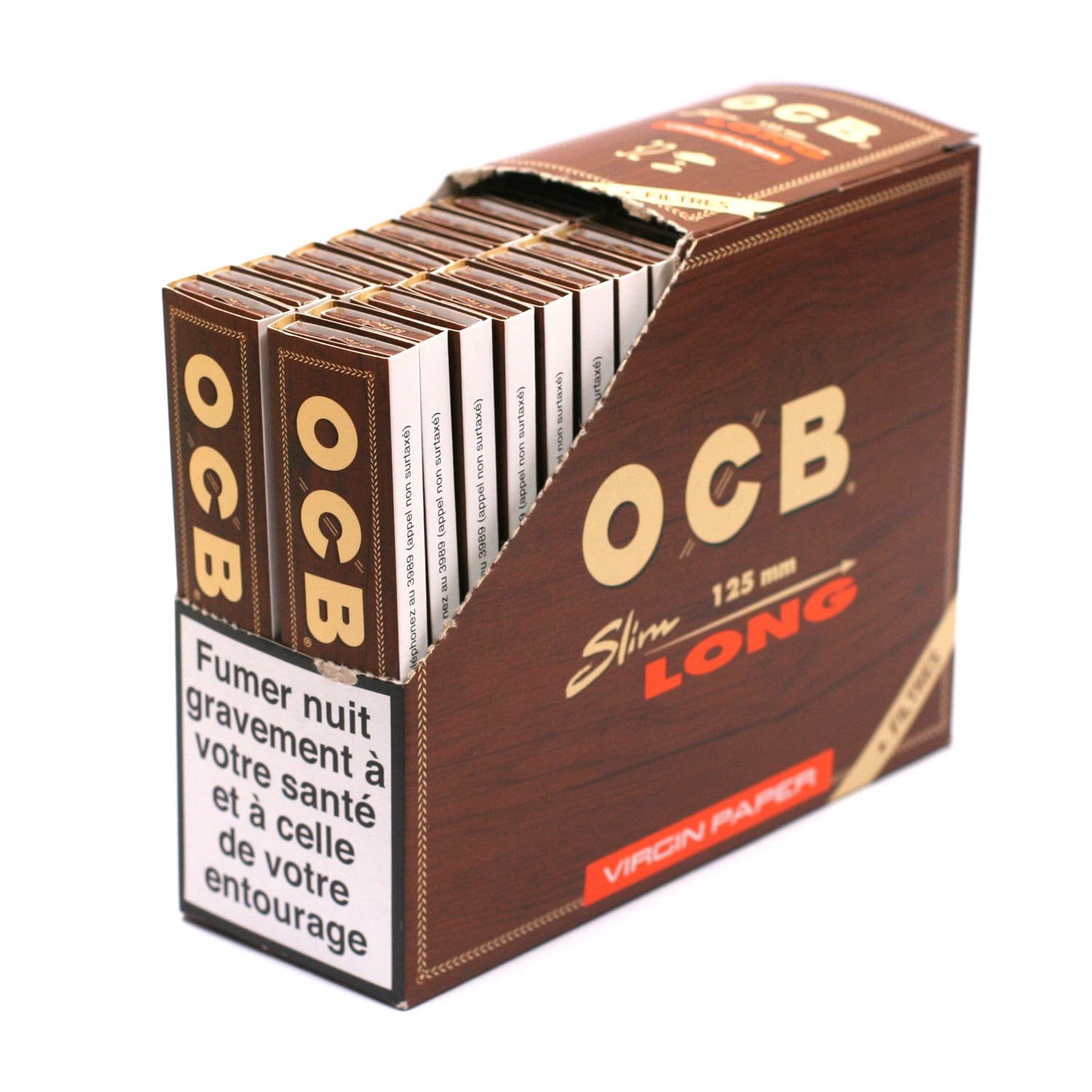 Feuilles à rouler OCB Slim 125 mm + filtres cartons Tips (32)