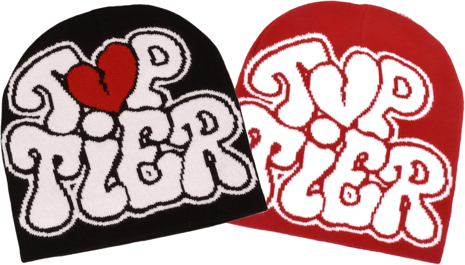 CORIRESHA Men Women Letter Graphic Y2k Beanie Knitted Hats Warm Winter Outdoor Caps image 5