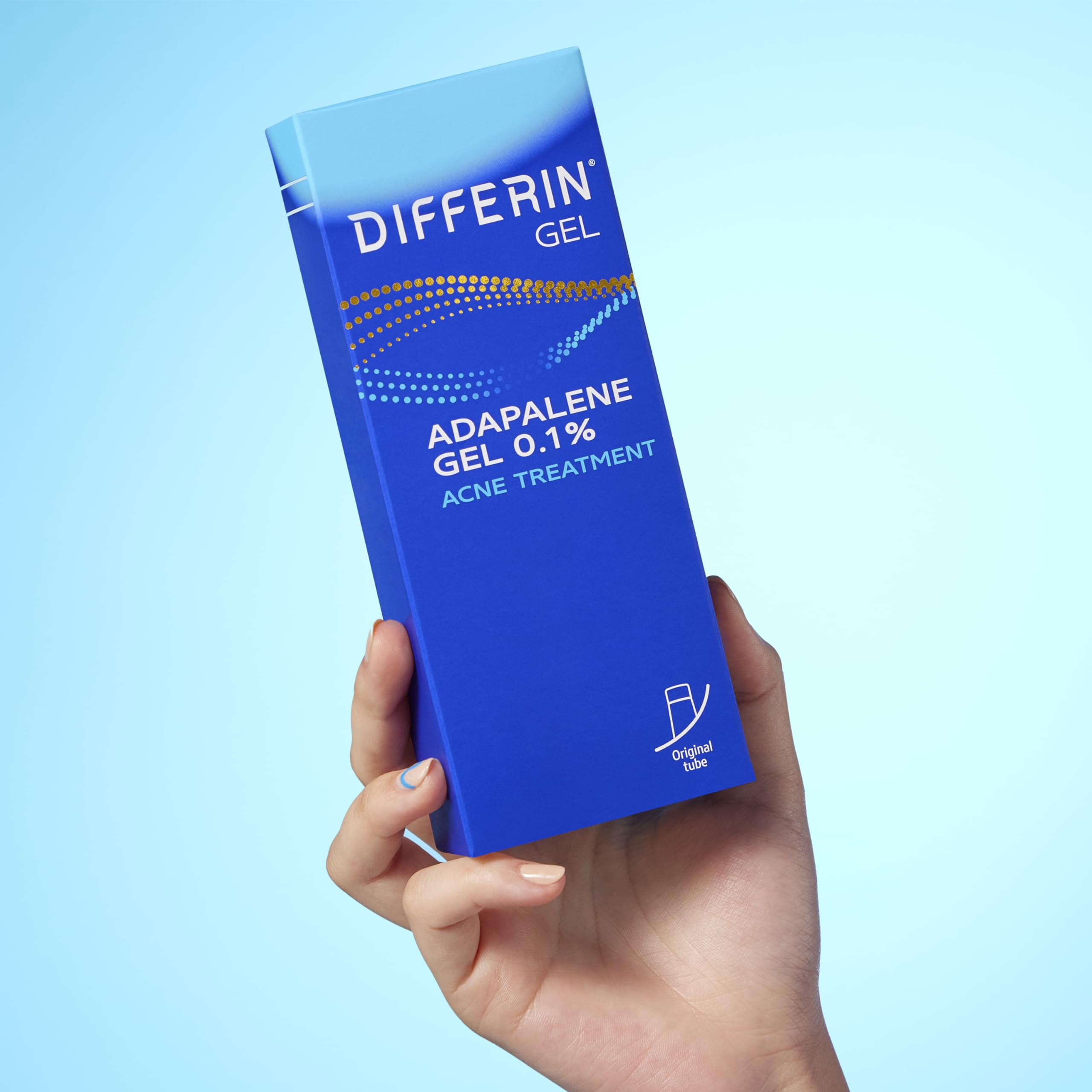 Differin Acne Treatment Gel, 180 Day Supply, Retinoid Treatment for Face with 0.1% Adapalene, Gentle Skin Care for Acne Prone Sensitive Skin, 45g Tube, Pack of 2 (Packaging May Vary)