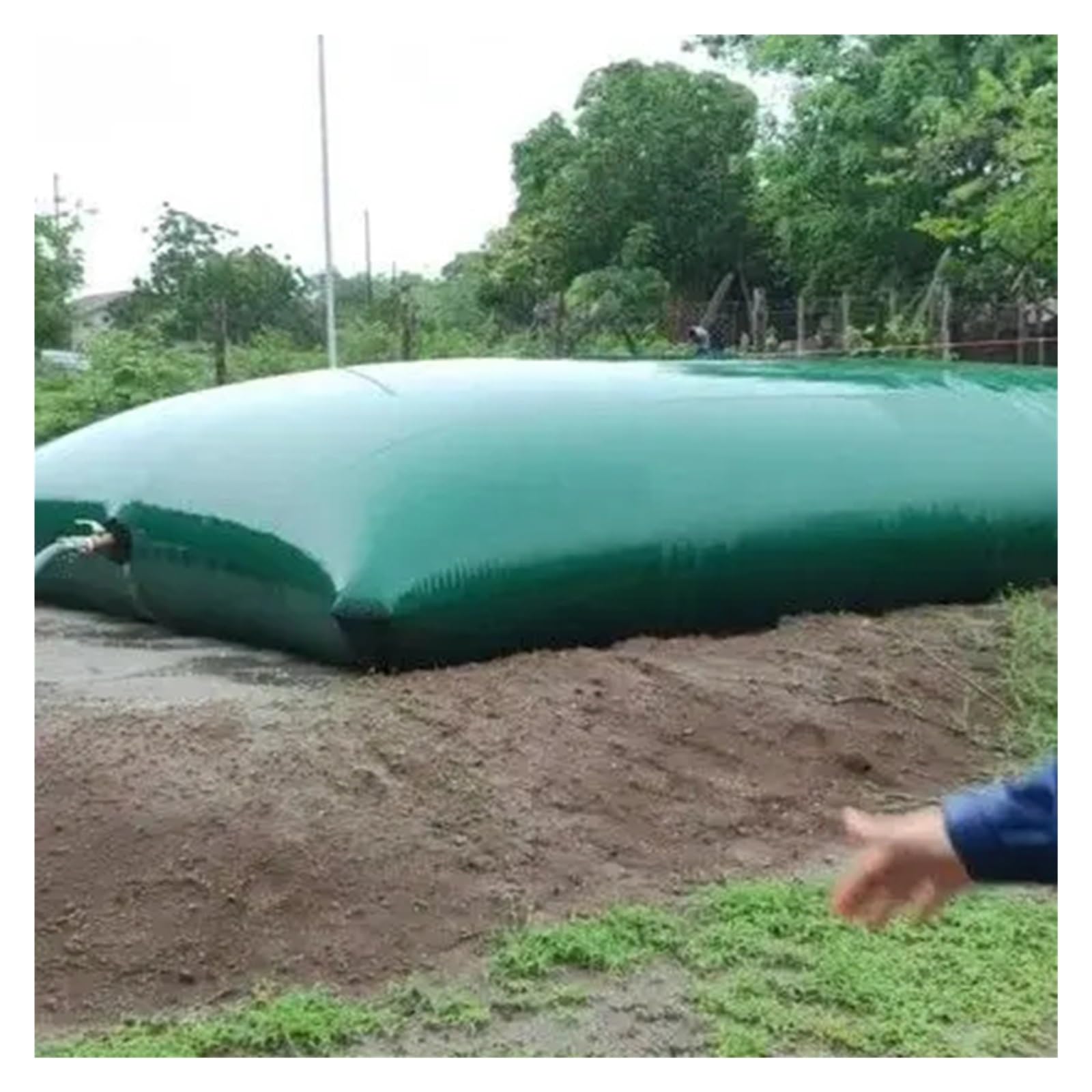 HHYTR 50 to 2000 Gallon Agricultural Water Storage Tank - PVC Collapsible Emergency Water Container with Tap (3x2x1m/6000L/1585gallon)