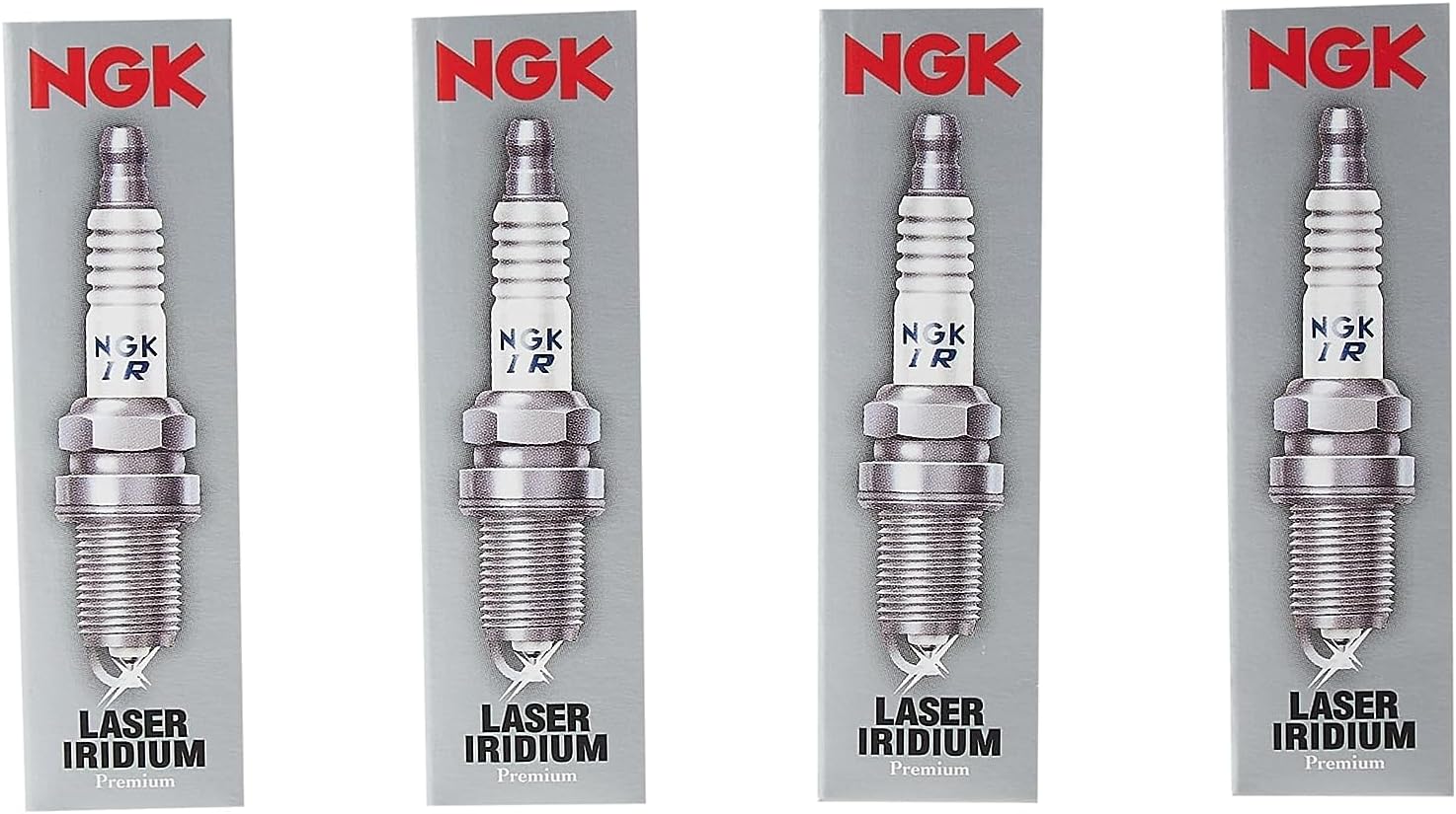NGK 6502 Laser Iridium Spark Plug - IFR5L11, 4 Pack