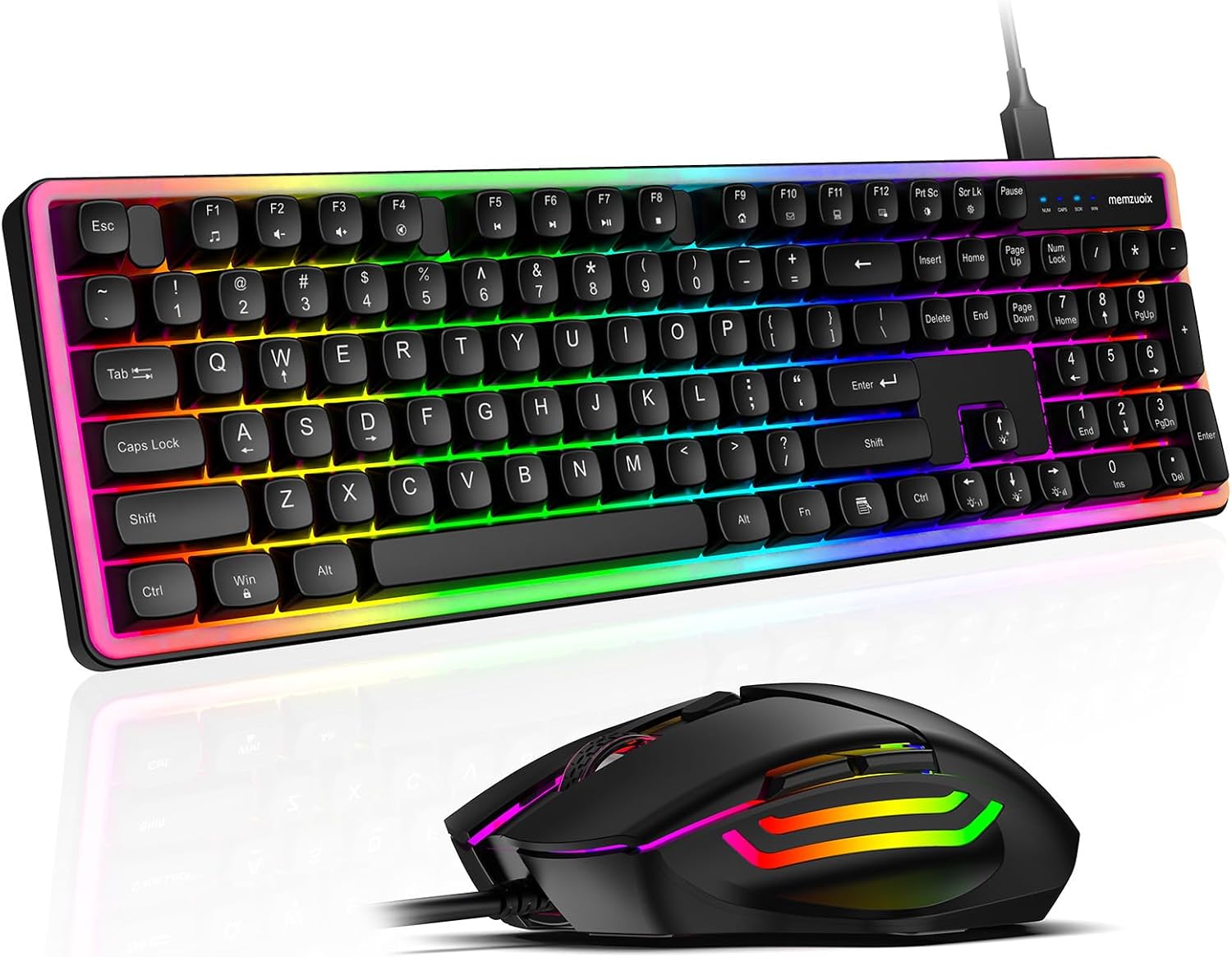 Gaming Tastatur Maus Set mit Kabel