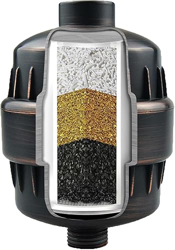 Bwdm Filtro de ducha de fórmula mejorada Filtro de salida multietapa, cloro, metales pesados y otros sedimentos, adecuado para personas con piel