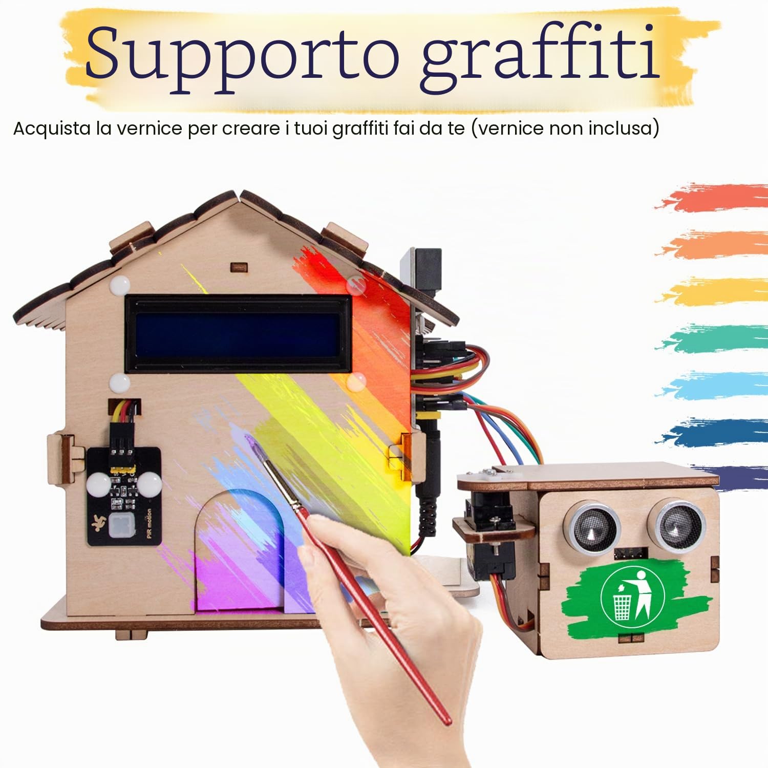 KEYESTUDIO BBC Micro:Bit Smart Home Kit for Microbit V2 (Excluded), DIY Sensor Module Starter Kit, Blocks And Python Code, Detailed Project Examples Online Tutorial Included