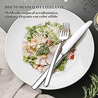 Vista 3 de KINGSTONE Juego de cubiertos de 20 piezas para 4, cubiertos de acero inoxidable 18/10, pulido con espejo, apto para lavavajillas, para el hogar