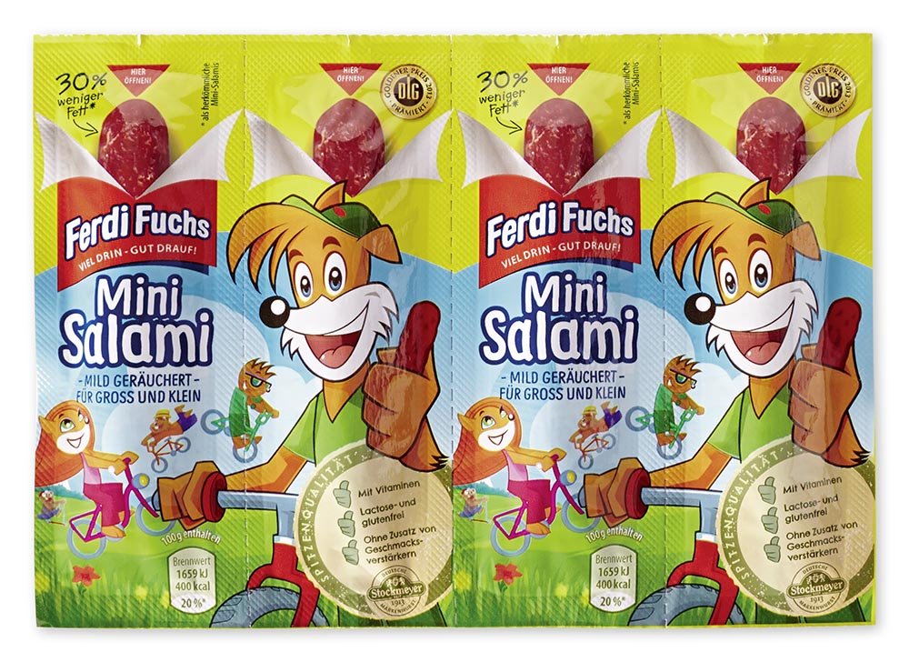 Ferdi Fuchs Mini Salami (4 Stück), 10er Pack (10 x 50 g)