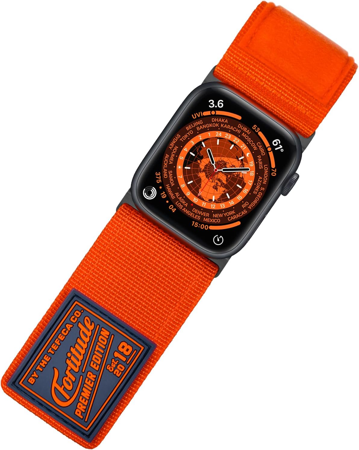 Tefeca Fortitude Series Ultrawide Band Compatible with Apple Watch Ultra 2/Ultra 49mm, Series 10 46mm, Series 9/8/7 45mm, SE2/SE/6/5/4 44mm