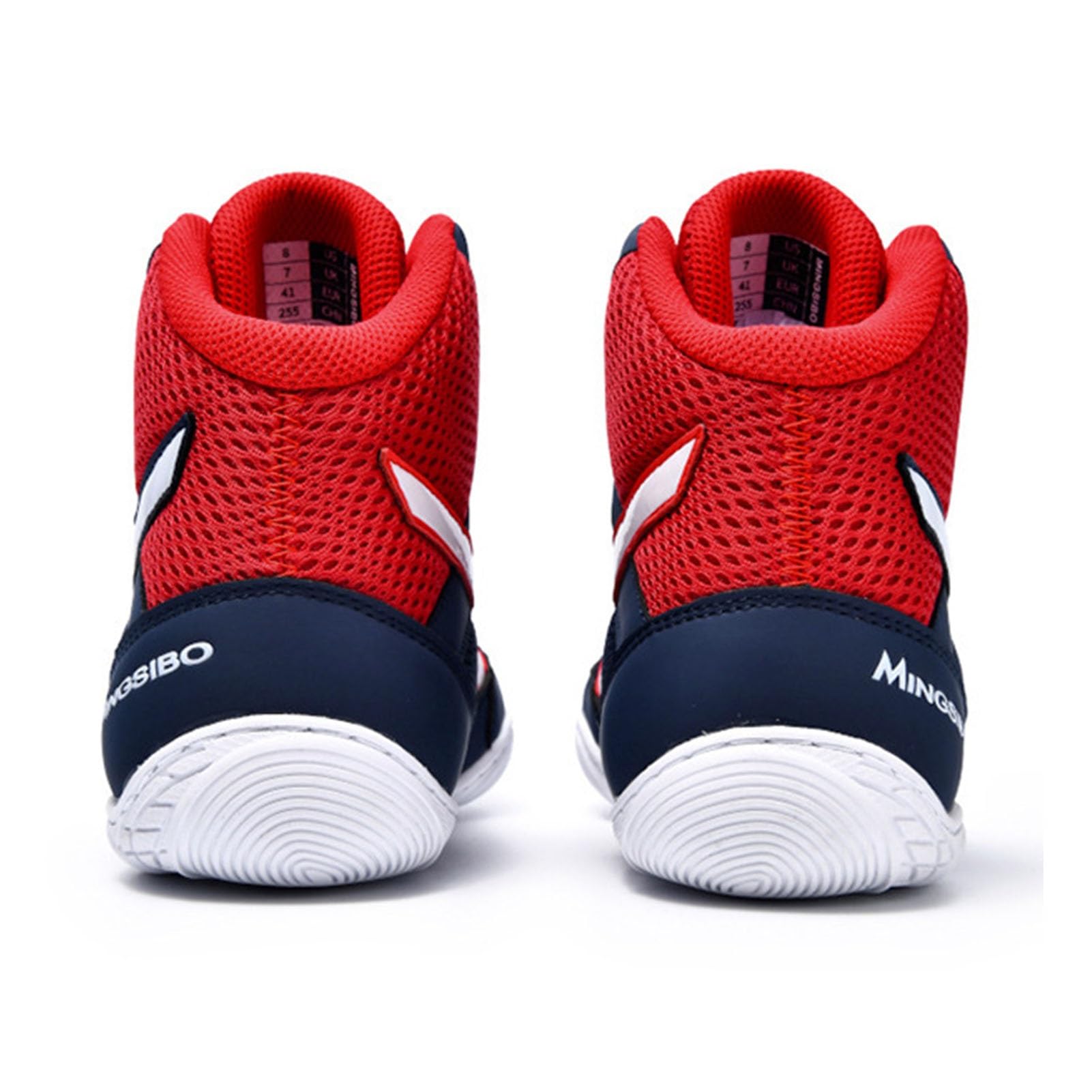 Lekkie, antypoślizgowe buty bokserskie, wspierające buty zapaśnicze dla mężczyzn z siateczkową podporą kostki do treningu fitness i walki