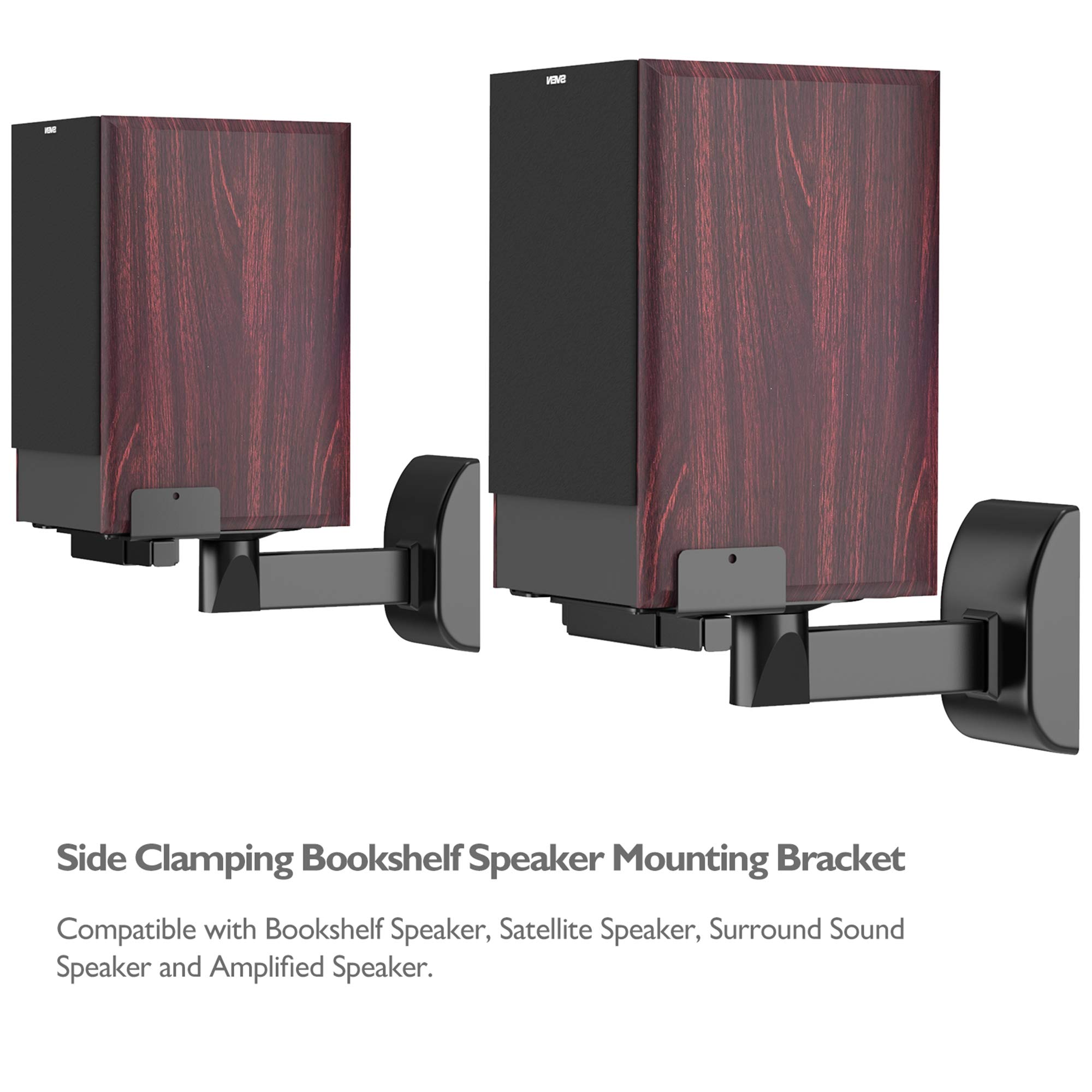 Buy BONTEC Universal Dual Side Clamping Bookshelf Speaker, Wall