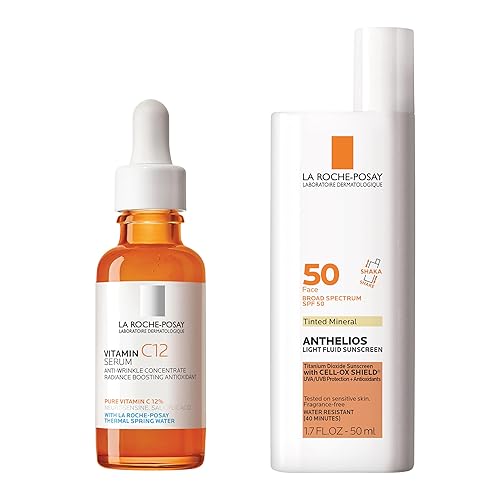 Miniatura 12 de La Roche-Posay Suero puro de Vitamina C al 12% para cara con ácido hialurónico y ácido salicílico, suero facial hidratante, aumenta la luminosidad y