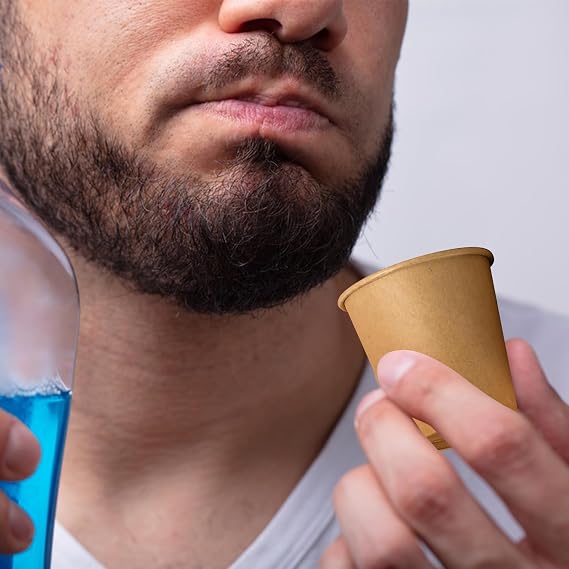 Clawsoff 1200 Pack 3 oz Paper Cups Disposable Kraft Mouthwash Bathroom Cups