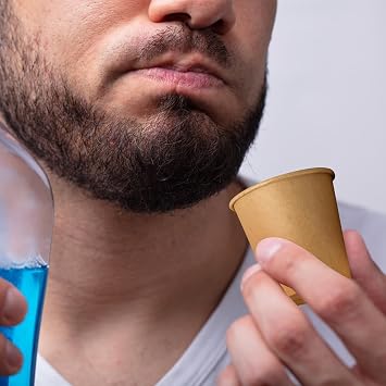 Clawsoff 1200 Pack 3 oz Paper Cups Disposable Kraft Mouthwash Bathroom Cups