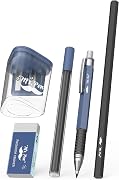 Mr. Pen- 2.0mm Mechanical Pencil Set, 5 Pack, HB Pencil, Lead Refill | Eraser &amp; Sharpener for Artists, Writing, Sketching, Woodworking, Drafting, Student and Office Use