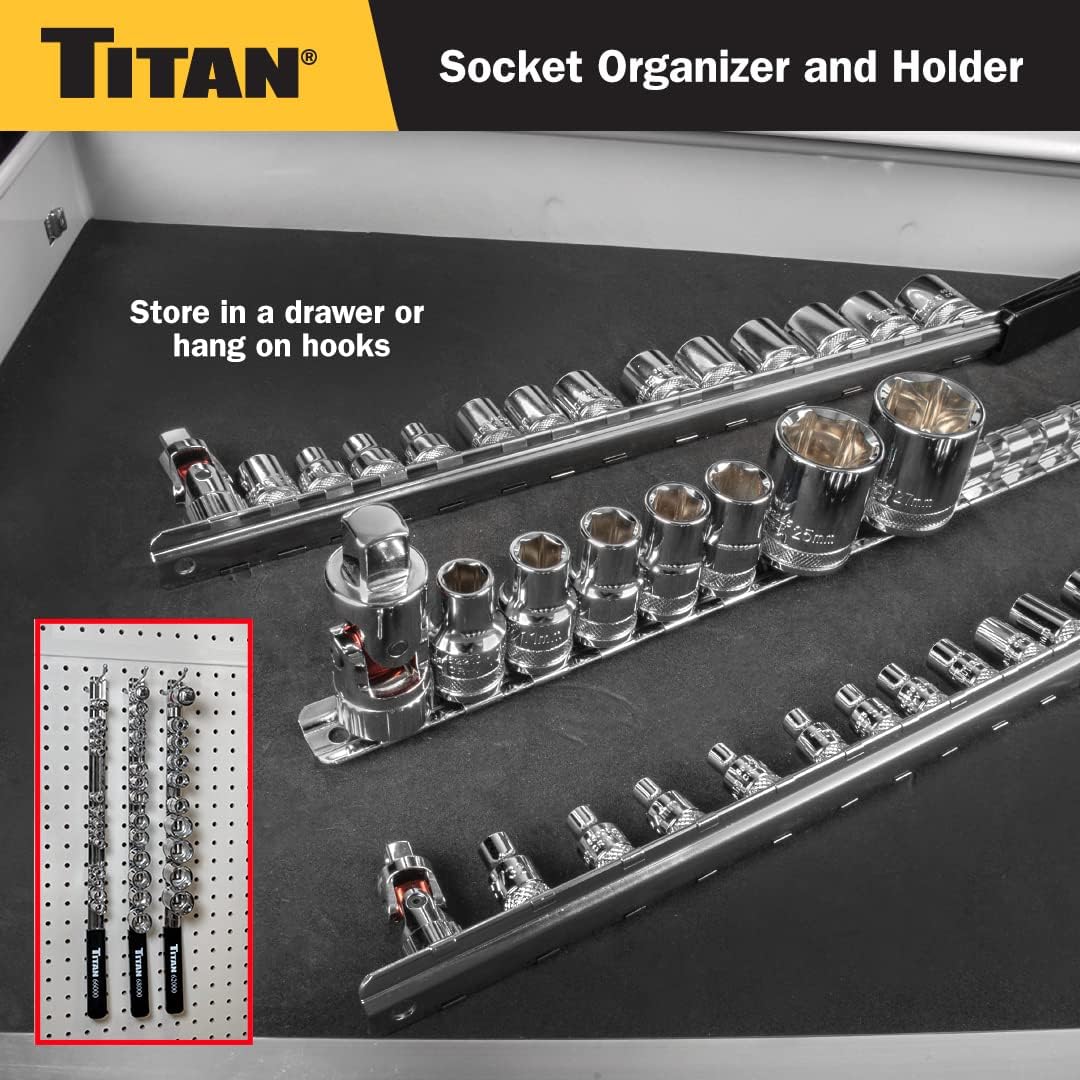 Titan 68000 3/8-Inch Drive Socket Organizer