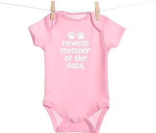 Newest Member of The Pack- Funny Aminal Lovers - Love for Dog, Cat - Unisex Baby Bodysuit