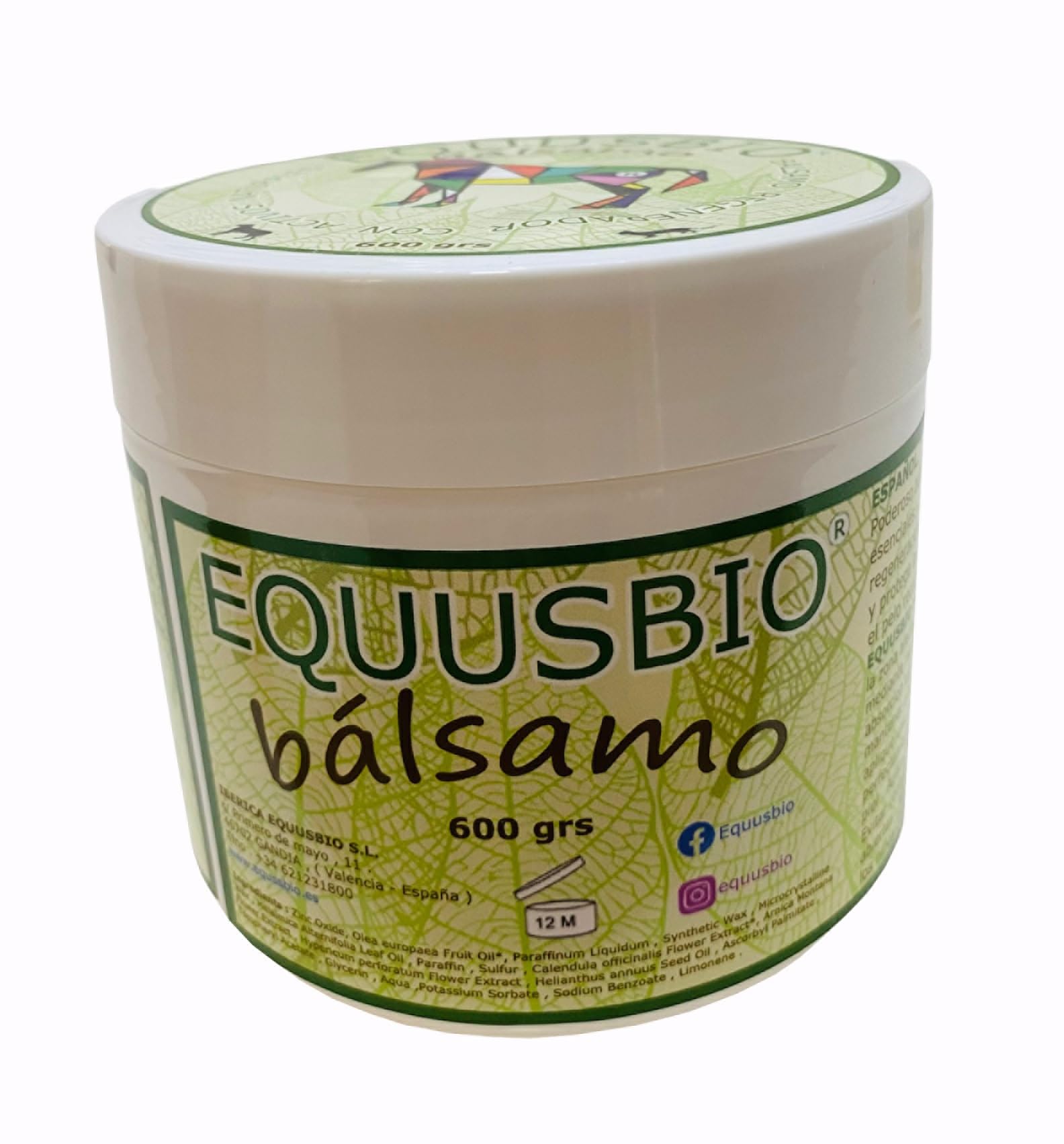 BALSAMO REGENERADOR 600 GRS.