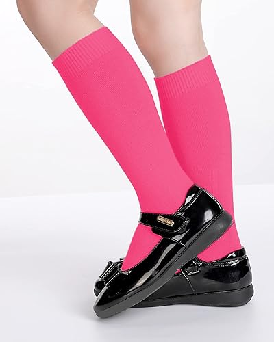 Miniatura 4 de BOOPH Calcetines para niños, calcetines hasta la rodilla, calcetines de uniforme escolar para niños y niñas, calcetines de media pantorrilla,