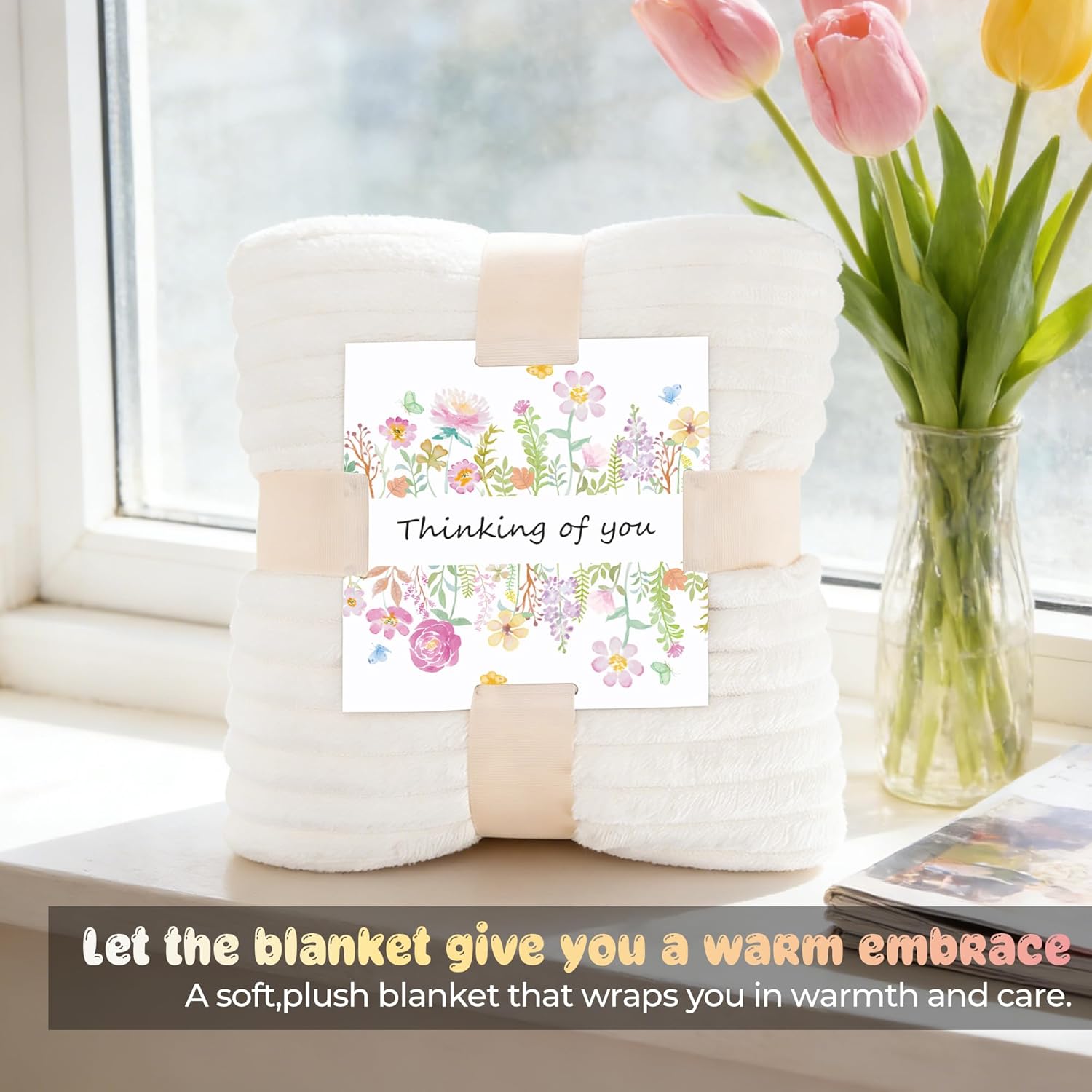 8 Set Valentine's Day Self Care Gift for Women Get Well Soon Gifts, Apricot Color Birthday Gifts for Women Care Package Thinking of You Inspirational Spa Gift Baskets for Mom Her Friend Sister Wife - Image 5