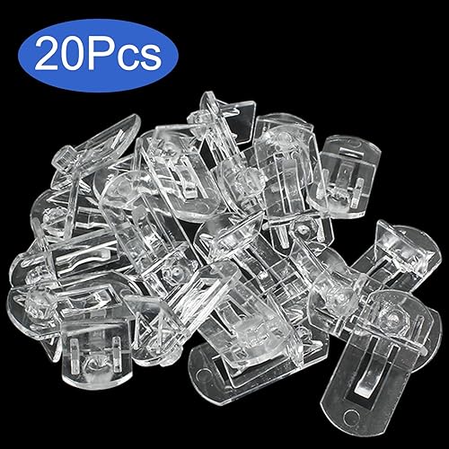 Miniatura 5 de 20 pasadores de plástico con bloqueo de 0.315 in, clips de plástico transparente de 1-316 pulgadas para orificio de clavija de 0.315 in de diámetro