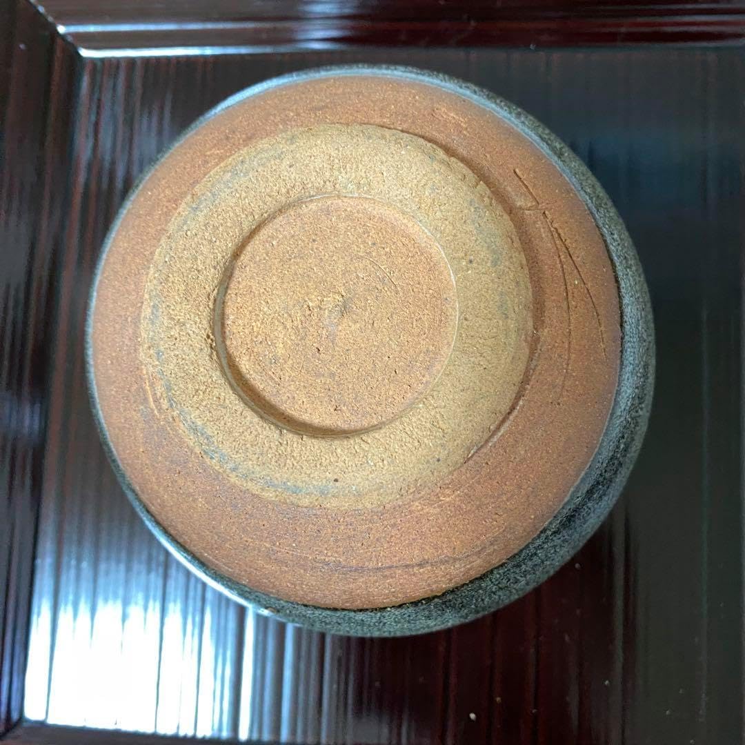茶道具　茶碗　唐津焼　まだら唐津冬茶碗 千峰苑作 茶道具 茶碗 唐津焼 まだら唐津冬茶碗 千峰苑作 斑唐津茶碗 - 国立工芸