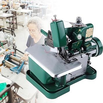 Industrial Serger Sewing Machine with 3000 Stitches and Adjustable Length for Cotton, Wool, and Knitwear