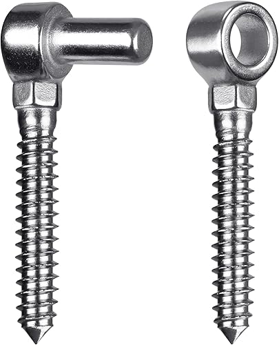 Bisagras de puerta de acero inoxidable 304 con gancho de tornillo y bisagras de puerta de ojo para montar puertas o cercas de madera, moldeo de una