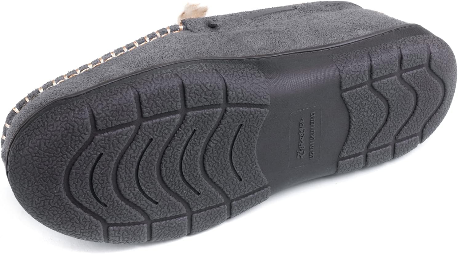 Zigzagger Men's Moccasin Slippers Memory Foam House Shoes, Indoor and Outdoor Warm Loafer Slippers - Image 6