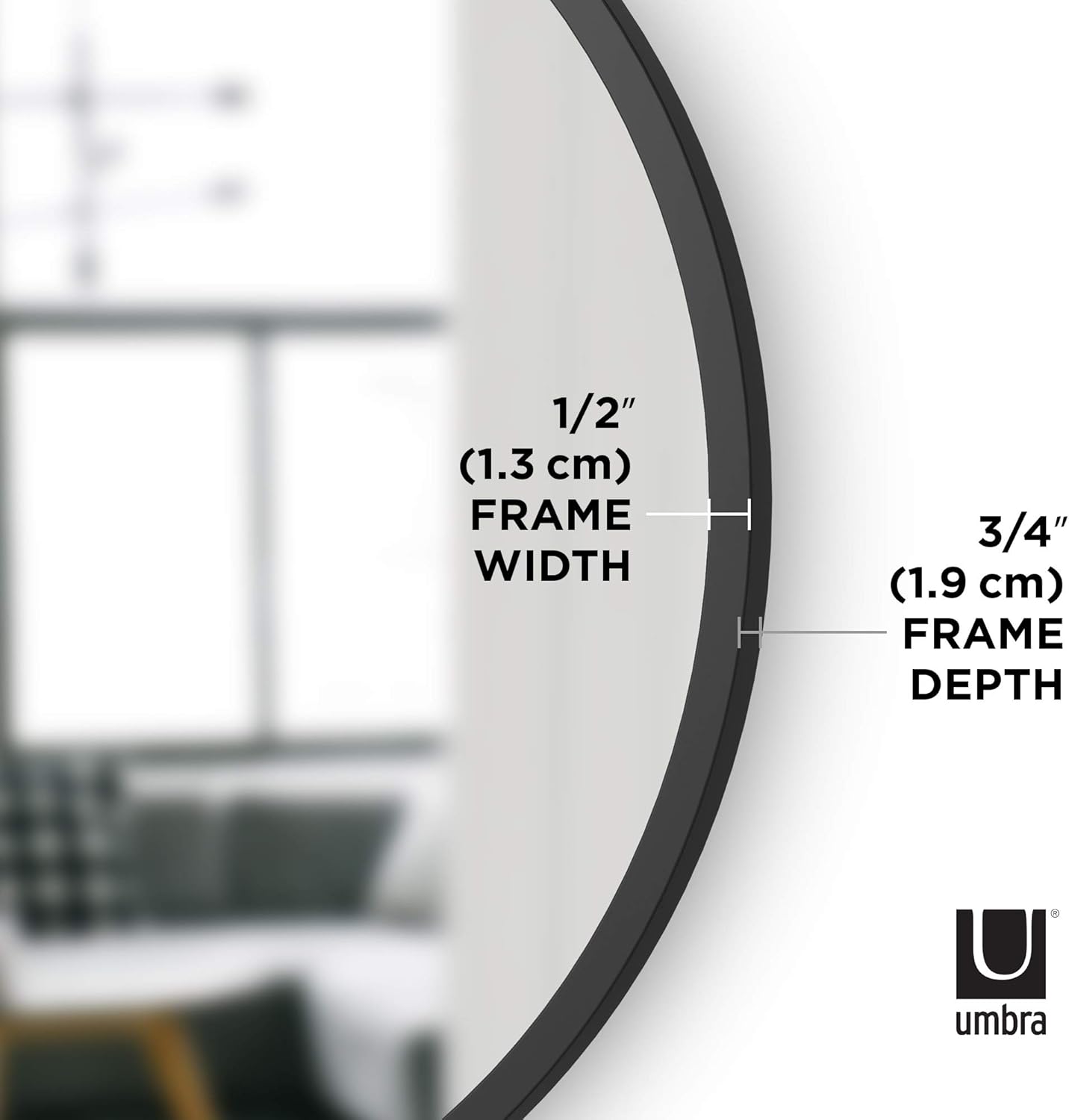 Best Seller Umbra Hub 24” Round Wall Mirror with Rubber Frame, Modern Decor for Entryways, Washrooms, Living Rooms Inch, Black Best Cyber Deals 🔥 Umbra Hub 24” Round Wall Mirror with Rubber Frame, Modern Decor for Entryways, Washrooms, Living Rooms Inch, Black