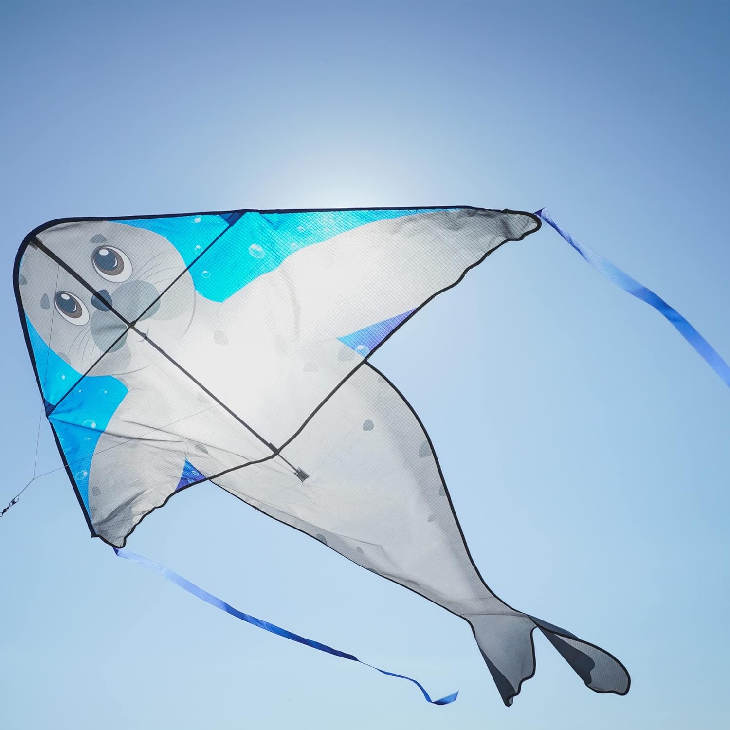 In the Breeze Sea Life Fly-Hi Kite, Single Line Kite, Ripstop Fabric, Line and Bag Included