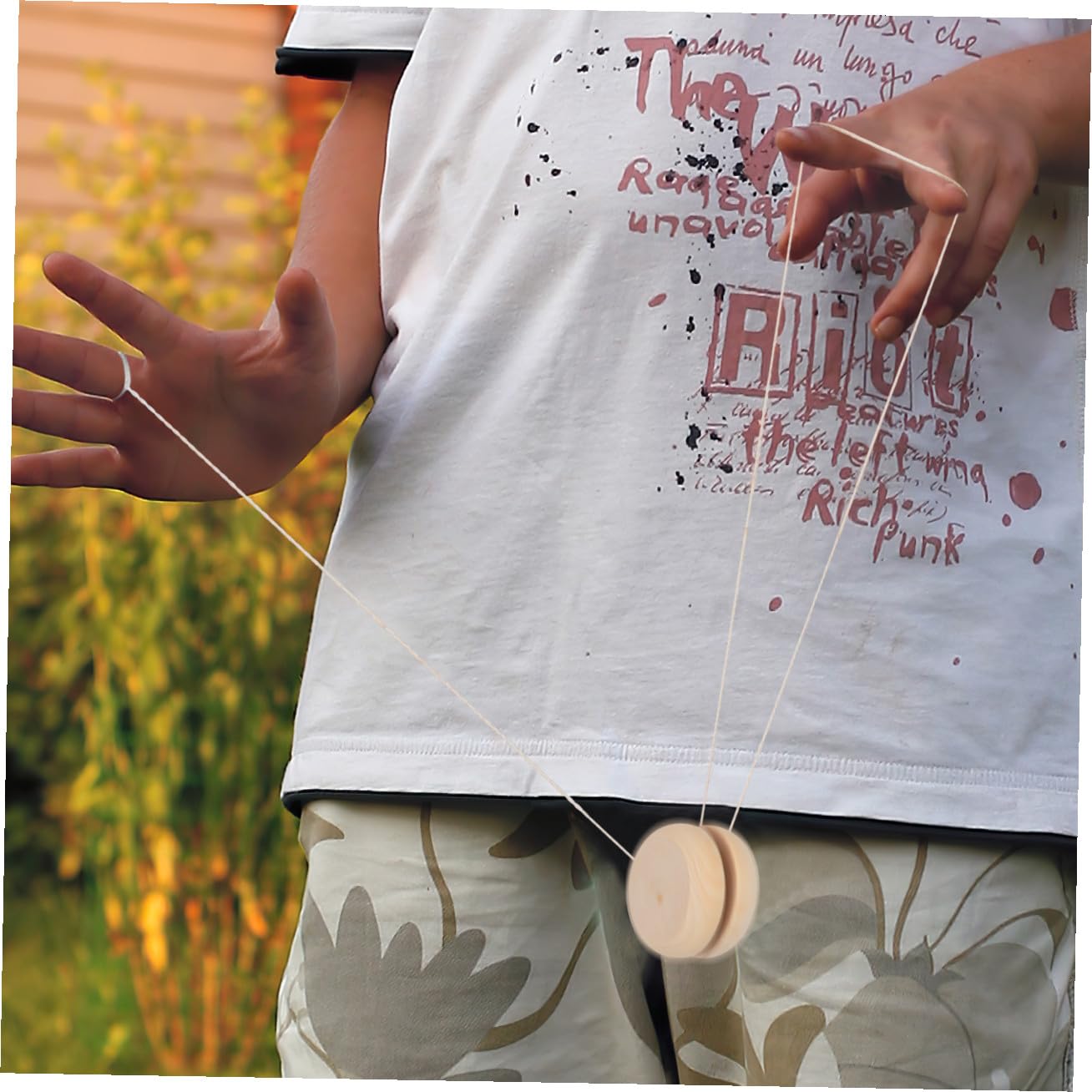 Hohopeti Set 10 Pezzi Palla Reattiva in Legno Grezzo da Dipingere per Giocattolo Creativo per Dipingere Graffiti per Attività Genitori-Figli e Sviluppo Motricità Fine