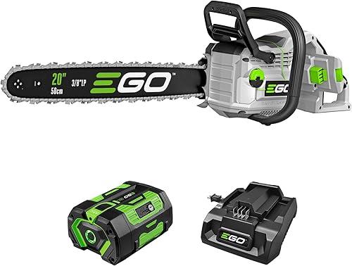 Miniatura 9 de Motosierra EGO Power+, motosierra de 12" alimentada por batería, eléctrica inalámbrica, incluye batería de 56V 2.5Ah y cargador - CS1201