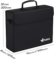 Vista 3 de FLASLD Bolsas ignífugas para documentos y dinero, bolsa grande resistente al agua, bolsa de seguridad para carpetas para efectivo, objetos de valor