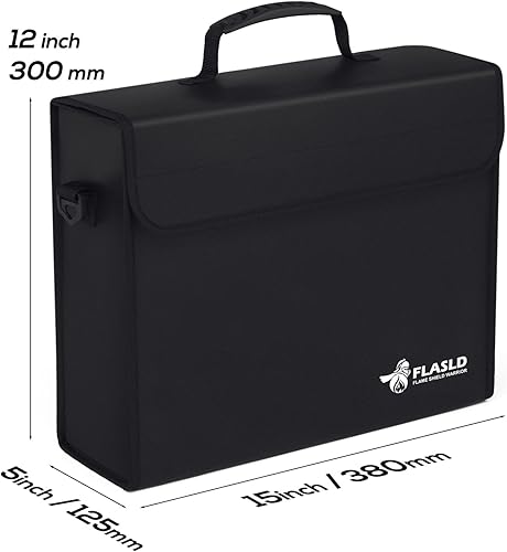 Miniatura 3 de FLASLD Bolsas de dinero y documentos ignífugas, bolsa grande ignífuga y resistente al agua, bolsa segura para carpeta ignífuga para efectivo,