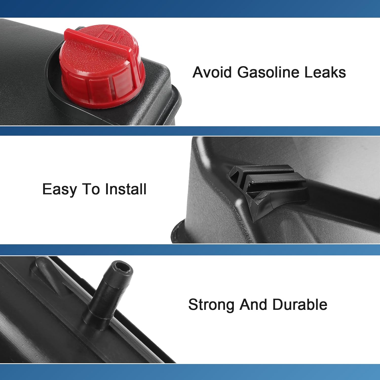 36863 Fuel Gas Tank Compatible With Lawn & Garden Equipment Engines Replacement For Tecumseh 36863 36752 Fits OHH45, OHH50, OHH55, OHH60, OHH65, OHSK55