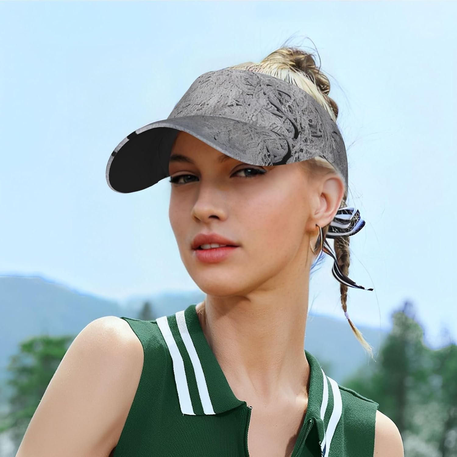 Cute Giraffe Watercolor Sport Sun Visor Hats Adjustable Empty Top Baseball Cap for Women Men Sun Protection Cap Hats