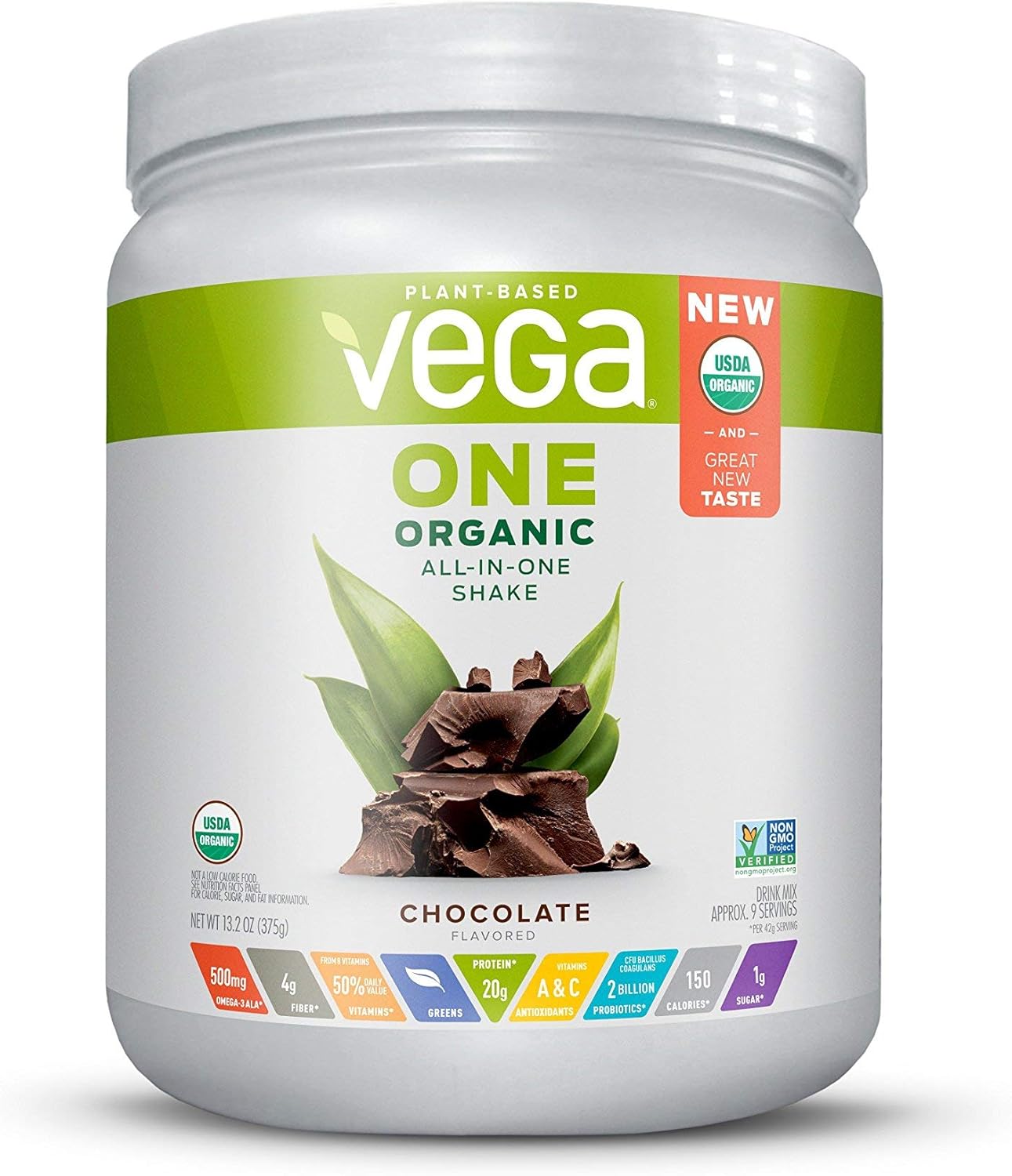 Vega Organic All-in-One Vegan Protein Powder,...