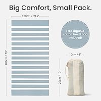 Vista 3 de SummerSand Toalla de playa de microfibra extra grande (79 x 39.5 pulgadas), secado rápido, sin arena, compacta y ligera para viajes