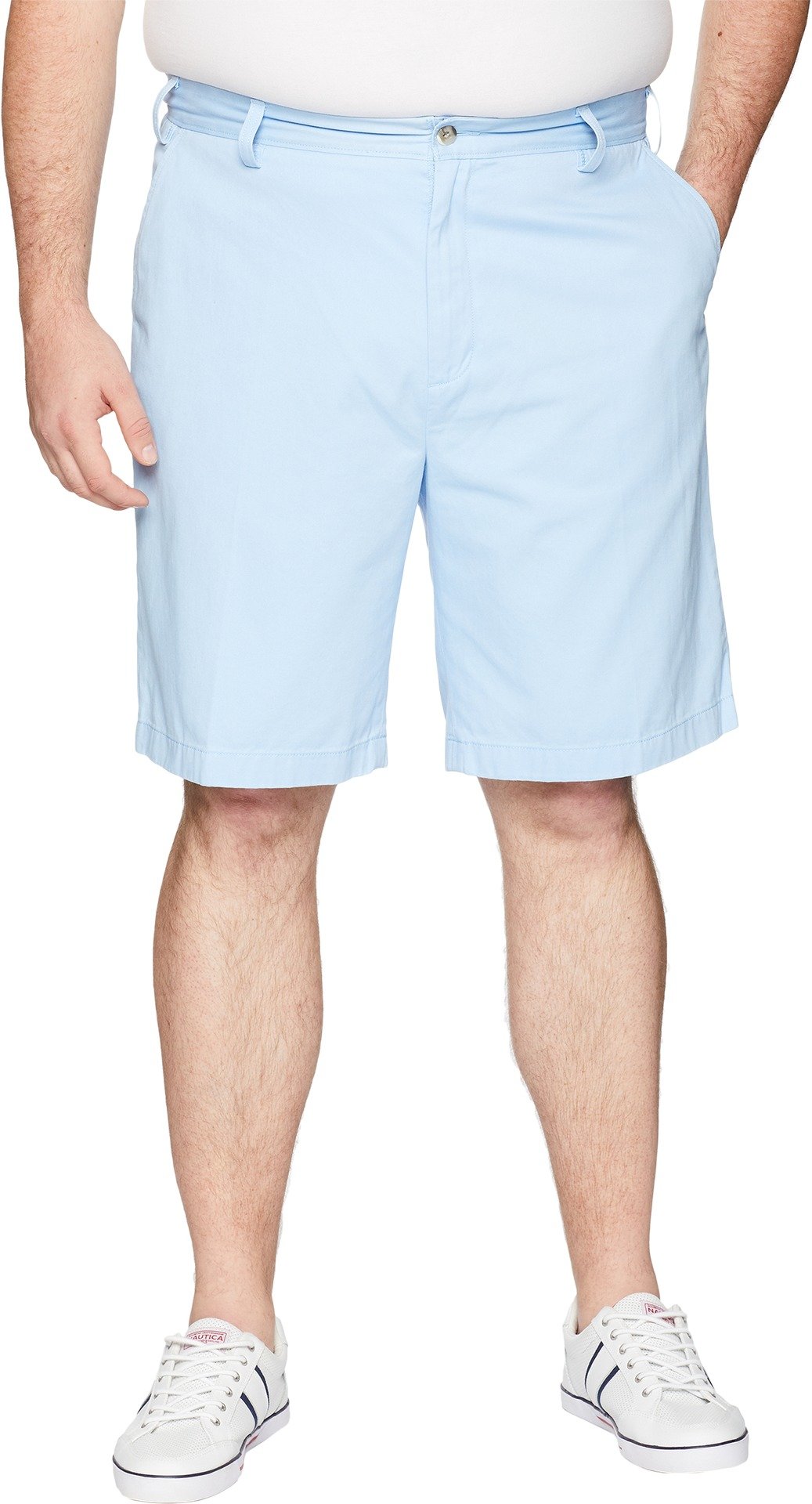Nautica Men's Big and Tall Cotton Twill Flat Front Chino Short