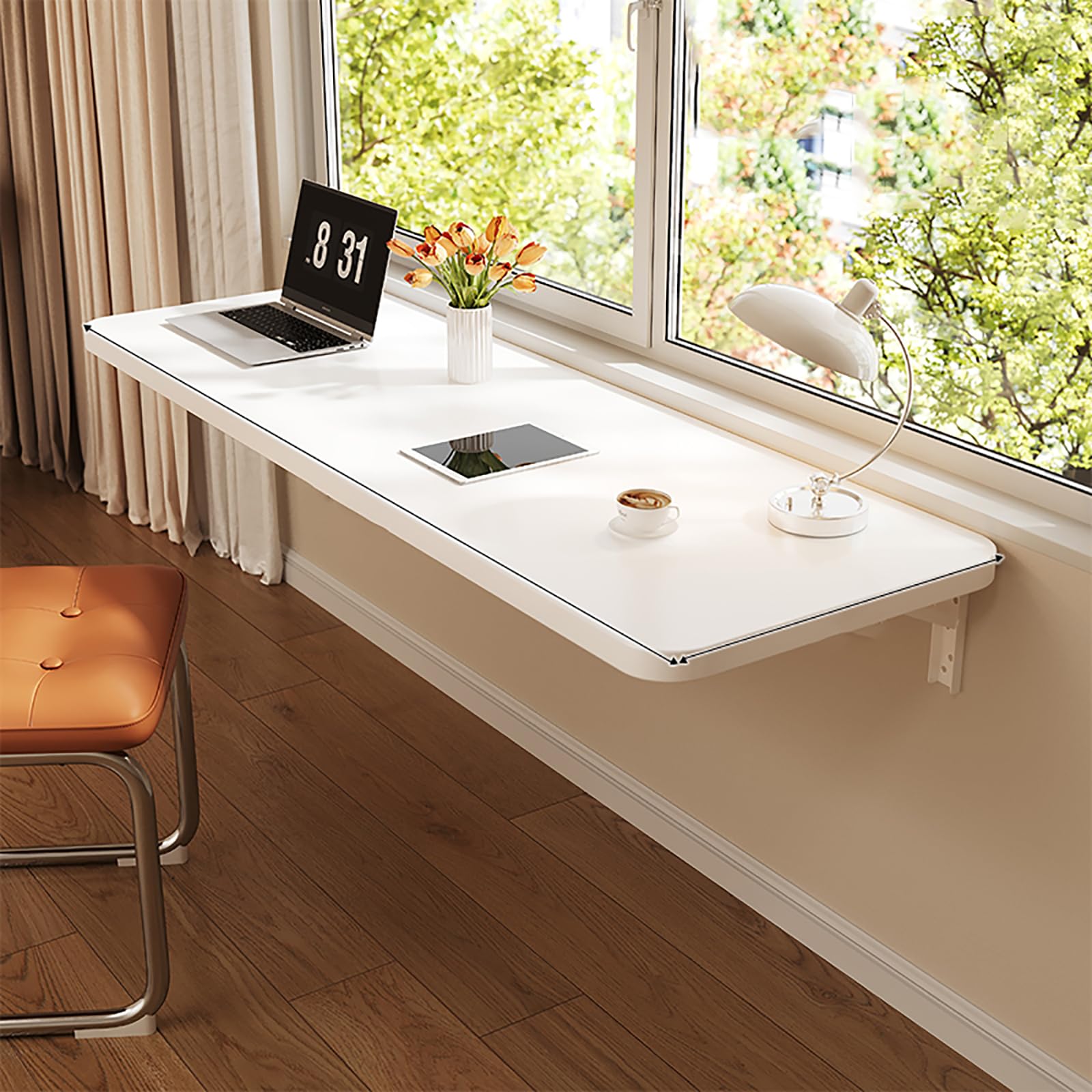 Mesa De Cocina Plegable Escritorio Plegable Pared Mesa Plegable Pared Cocina Mesa Plegable Montada En La Pared Adecuado para Oficina Trabajo Dormitorio Cocina Sala De Estar.